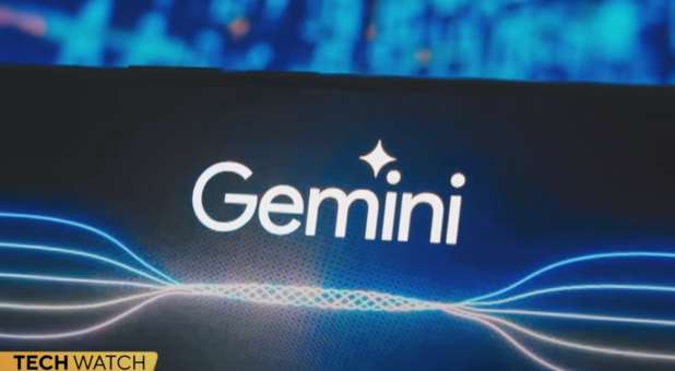 Gemini logo on laptop