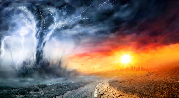 A depiction of extreme weather.