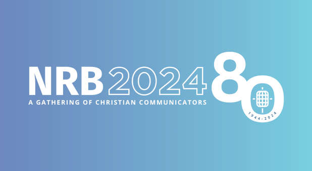 The banner for the 2024 NRB convention.